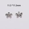 50pcs/Lot 11.5mm 5 Petals Antique  Simple Hollow Flower Loose Sparer Apart End Bead Caps For DIY Jewelry Making Findings
