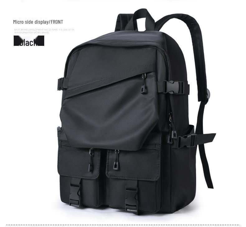 

Мужской повседневный деловой рюкзак: Стильная сумка для ноутбука для кампуса и путешествий чёрный