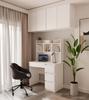 Desk Extension 100 Cm White Bookshelf For Documents