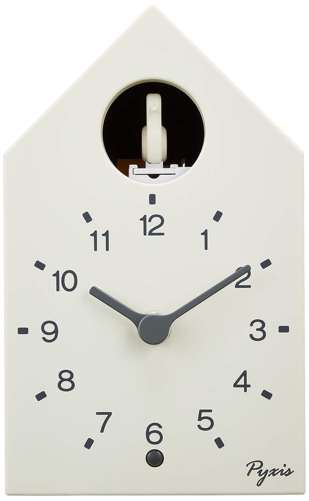 Seiko Clock PYXIS Analog Wall Clock White Clock/Desk (NA610W) -