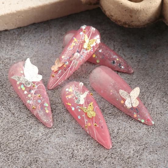 Zarter Nagelschmuck, breite Anwendung, langlebig, glänzender optischer Effekt