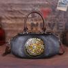 Totem Embossed Women Handbags Genuine Leather Shoulder Bags for Ladies Crossbody Bag Vintage Design Fashion Handbag