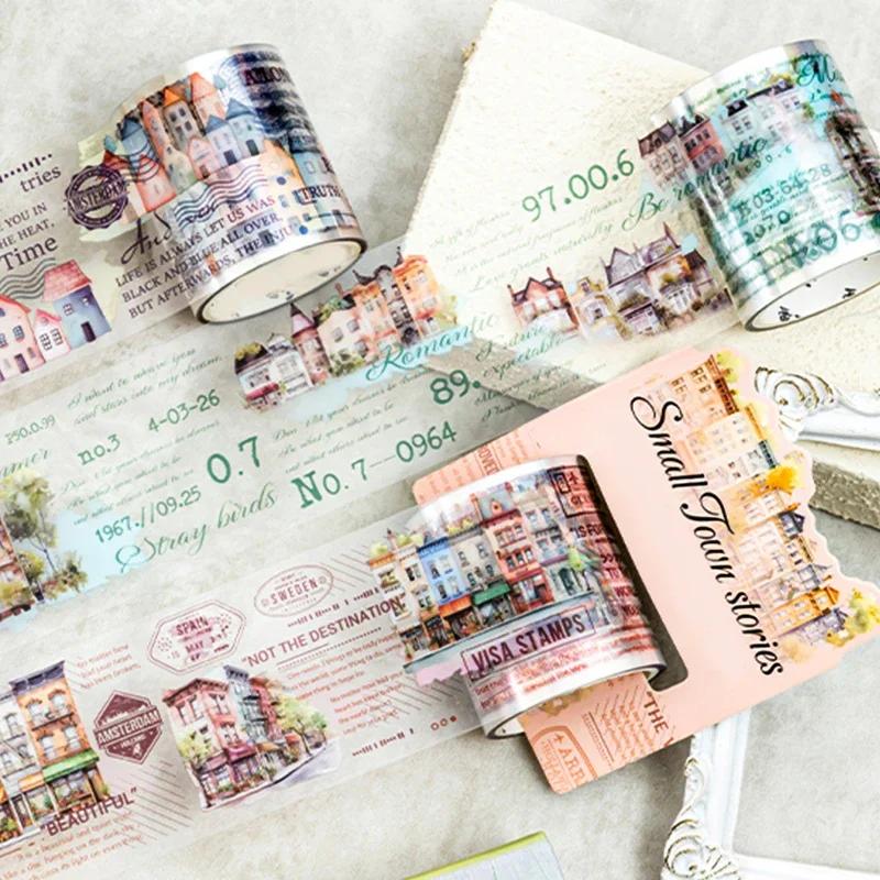 Mr. Paper 2Style 3Rolls/bag House Theme Landscaping PET Tape DIY Handbook Scrapbook Phone Case Photo Frame Calendar