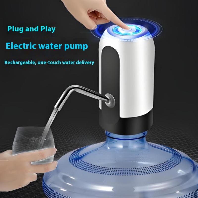 Pompa Ricaricabile USB per Bottiglia d'Acqua Dispenser per Bottiglia d'Acqua da 5 Galloni Campeggio Portatile Elettrico Ricaricabile Riutilizzabile