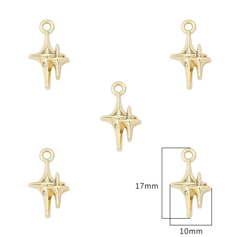 Enchanting Silver Tulip Hexagram Bow Star Rose Pendant for DIY Beading