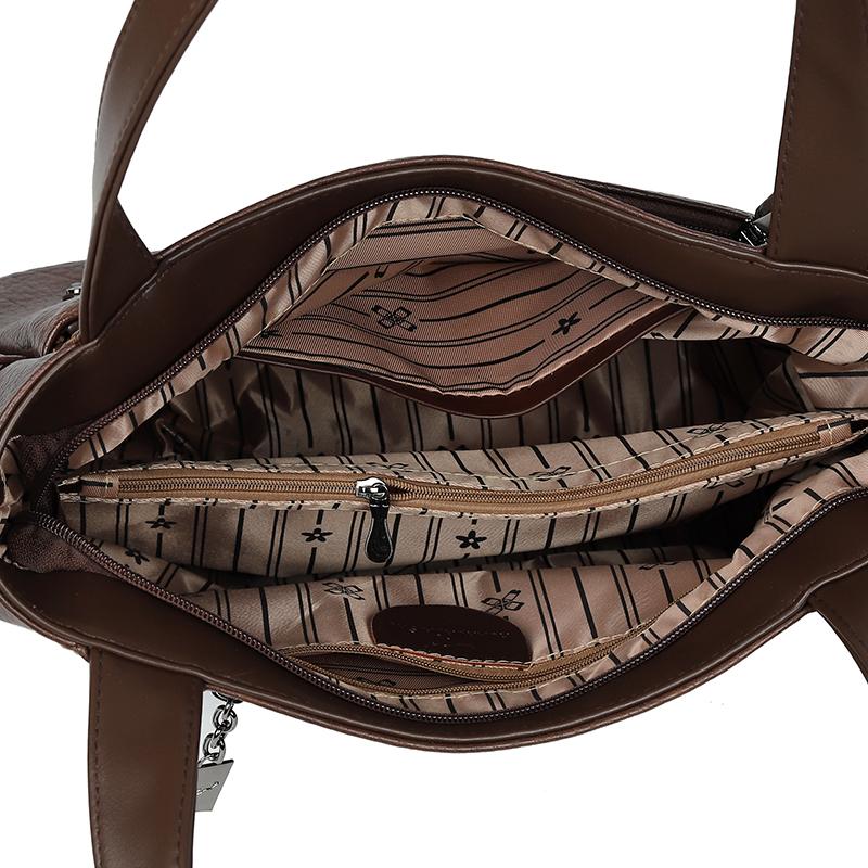 Women's PU Tote Bag Vintage Large Capacity Underarm Shoulder Bag Handbag