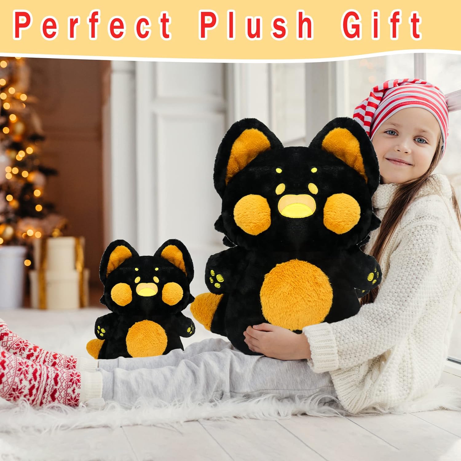 

Плюшевая кошка, милый кот, мягкая кавайная плюшевая подушка с котенком, кукла, игрушка для подруги, детей