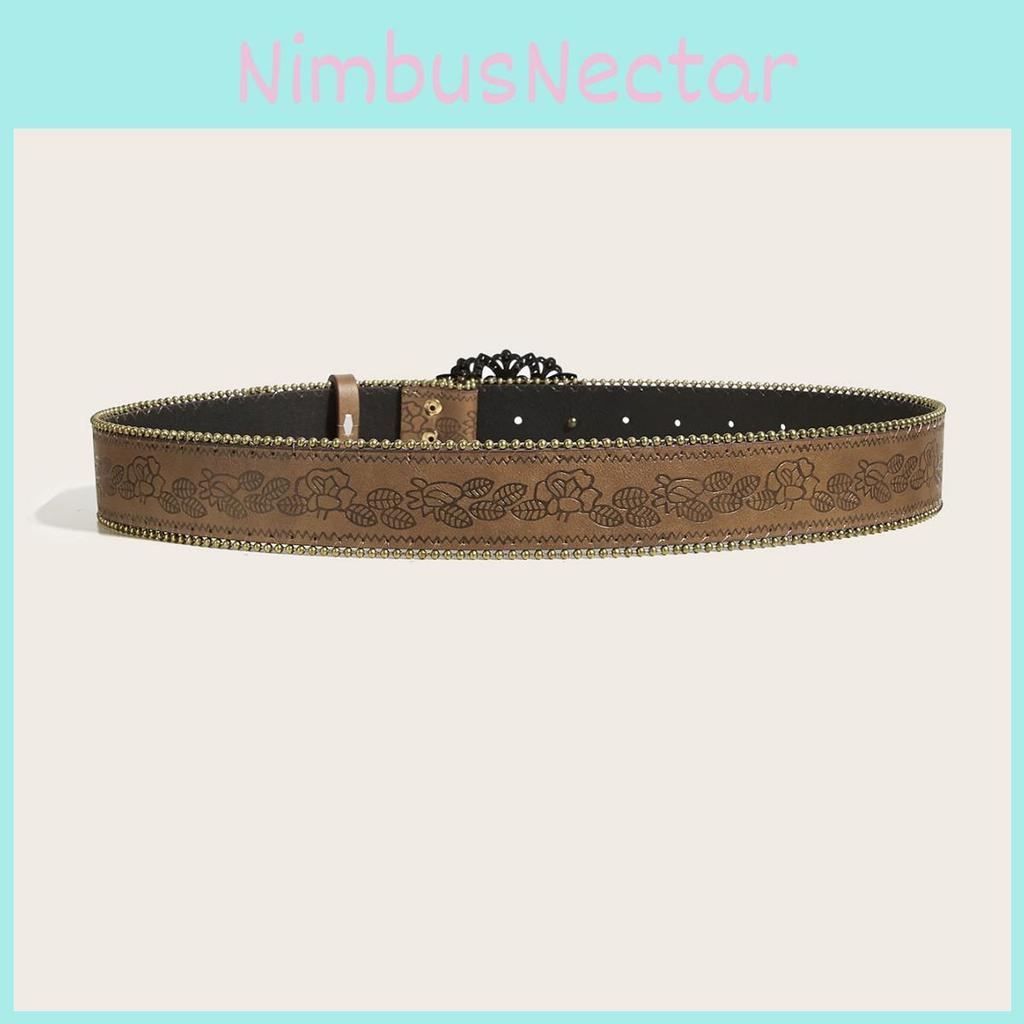 Leather Belt With Metal Buckle For Casual Fashion And Style