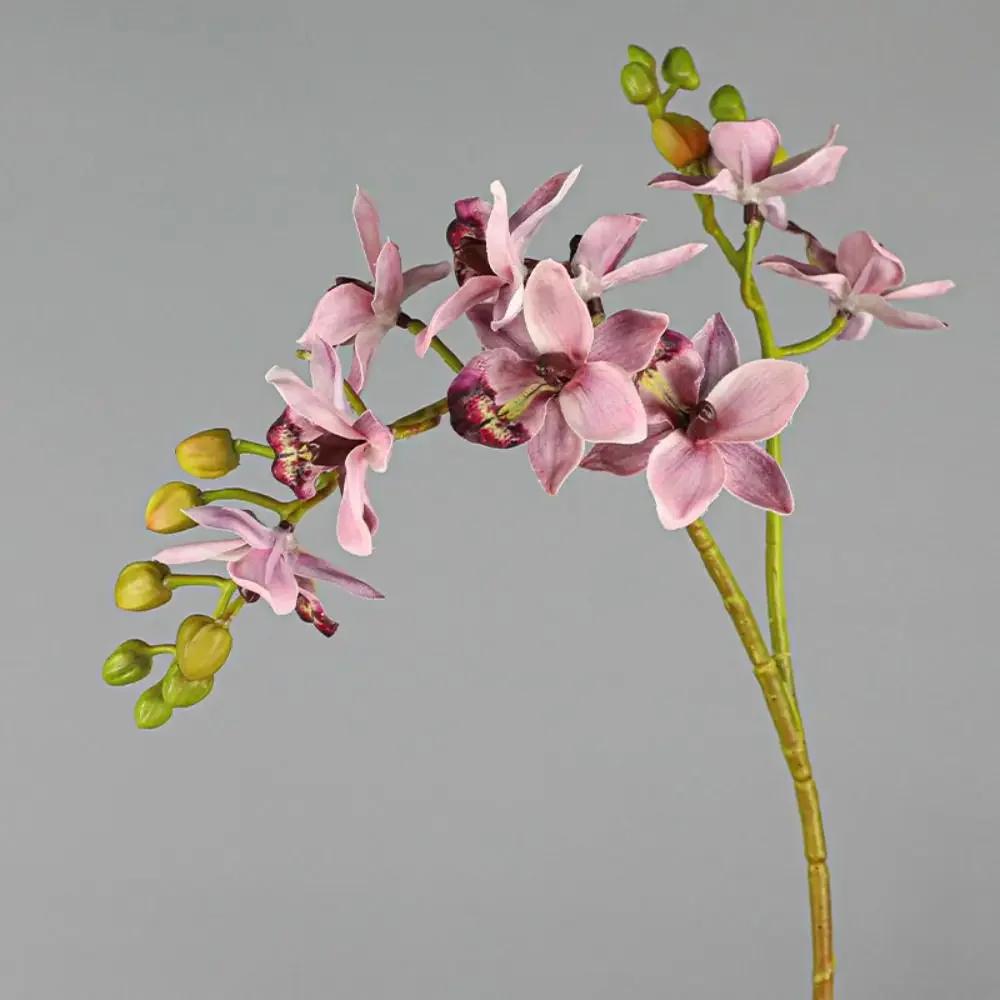 2 Fork Artificial Phalaenopsis Branches Real Touch Handmade Fake Flowers Realistic Artificial Butterfly Orchid Flower