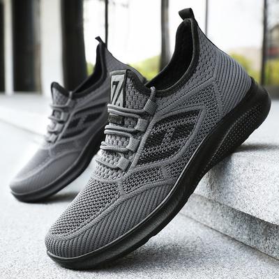 Men's Shoes Sports Shoes Summer Breathable Mesh Shoes Fly-woven Men's Shoes Soft-soled Casual Shoes Fashion Trend Running Shoes