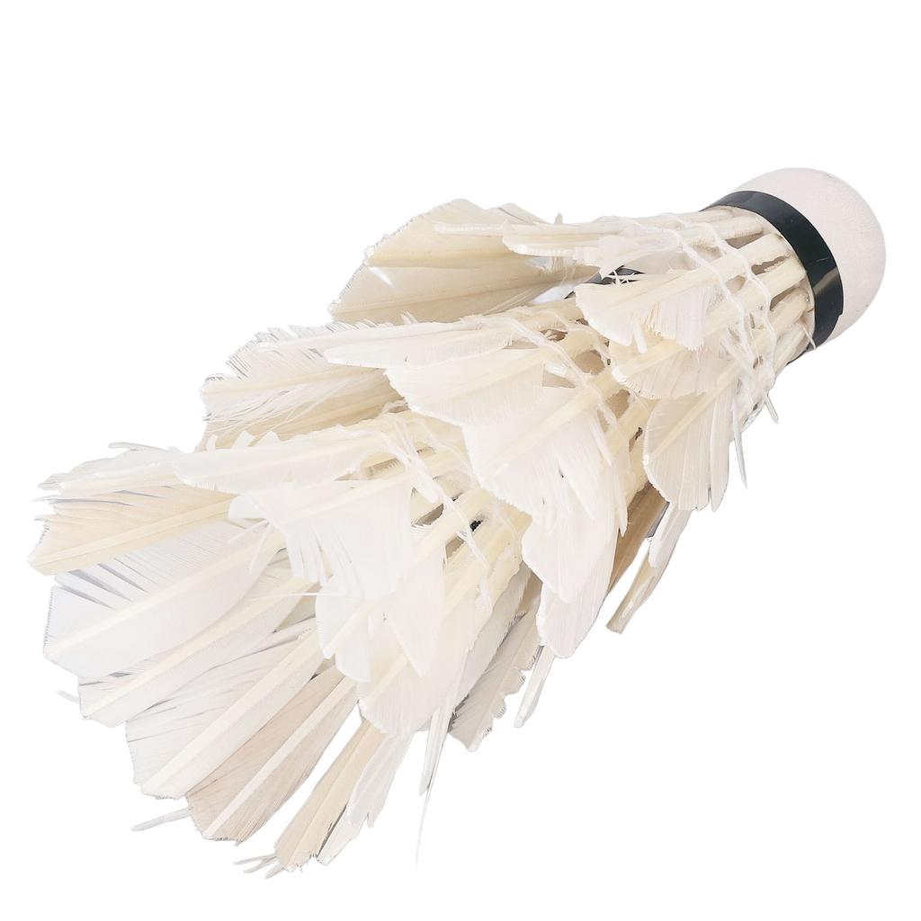 3pcs Goose Feather Badminton Professional Stable Durable White Shuttlecocks for Indoor Outdoor Sports