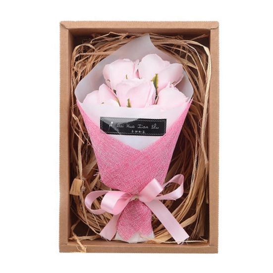 1 bouquet di rose artificiali a mano con fiori, decorazioni per festival, regali per feste