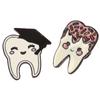 1Pc Tooth Shape Medical Brooch Pin Nurse Lapel Classic Badge Pins Jewelry Gift