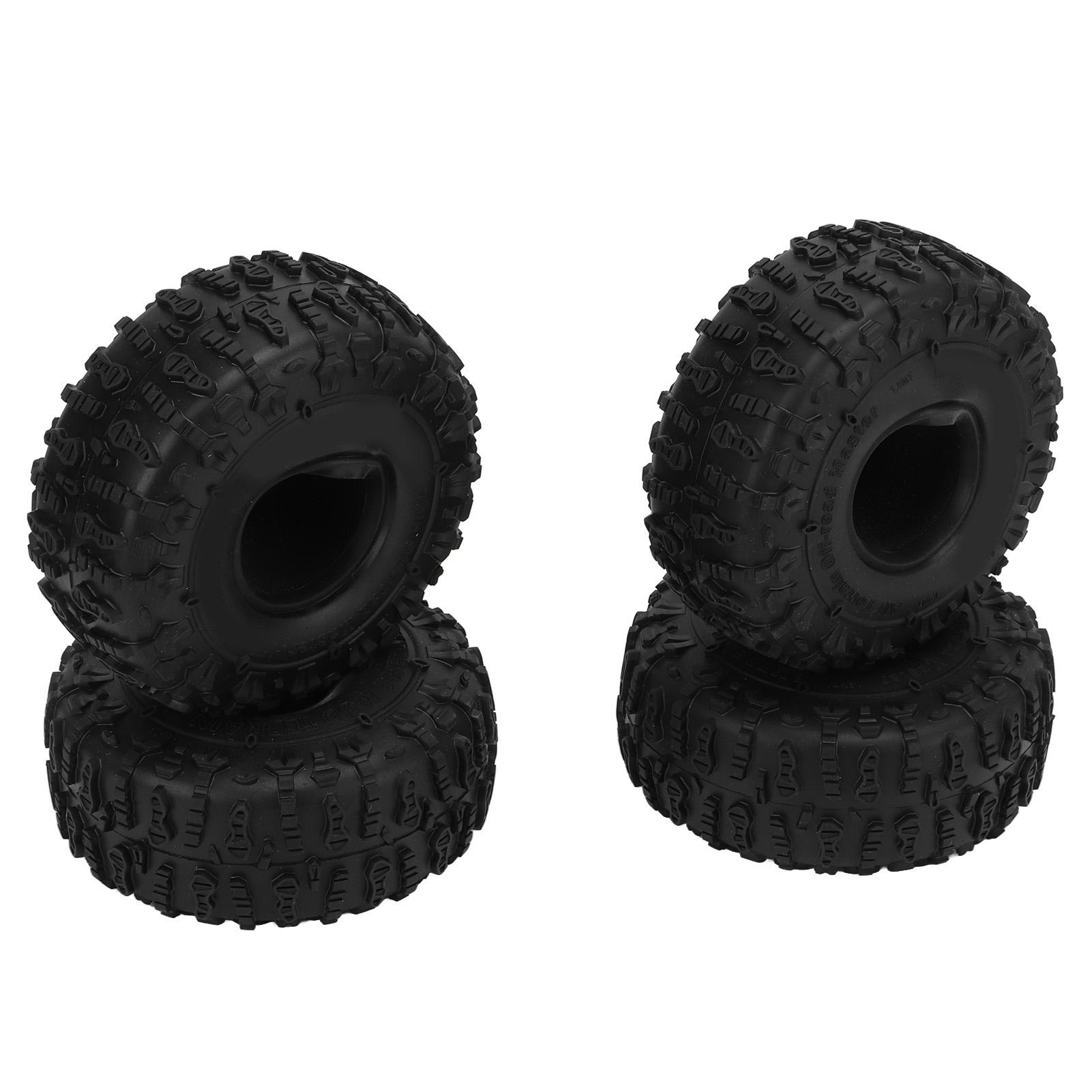 

4pcs RC Rubber Tires 1.9 Inch Large Grip Universal RC Car Wheels for Axial Scx10 D90 Crawler