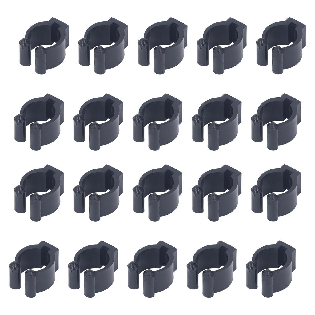 20 Stück Pool Queue Clips Tragbarer Queuehalter Rack Clip mit Ohr Billardzubehör L 23mm ID