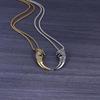 Titanium Steel Wolf Tooth Men's Necklace – Durable, Fade-Resistant Pendant with Retro European & American Hip Hop Style.