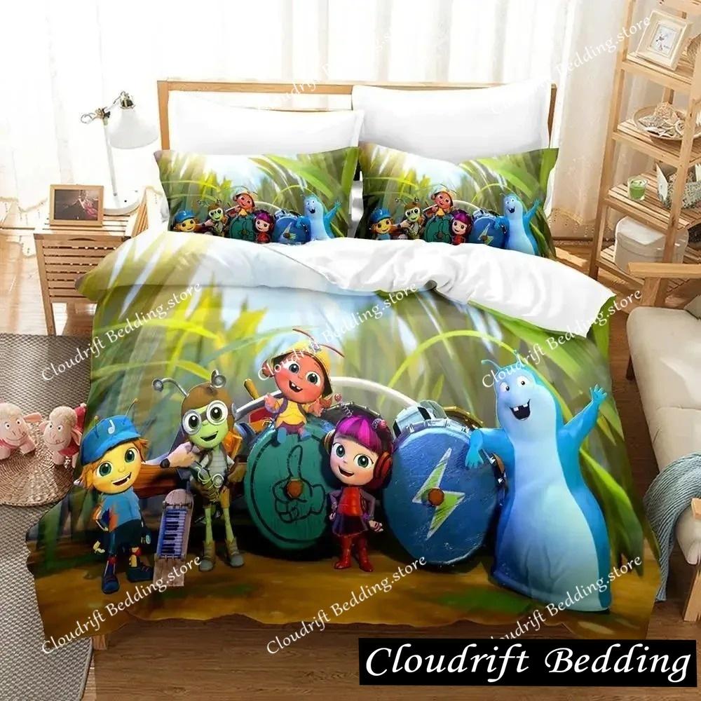 Set Biancheria da Letto Beat Bugs Singolo Twin Full Queen King Size Set Letto Adulto Bambino Camera da Letto Copripiumino Set Stampa 3D Anime Set Lenzuola