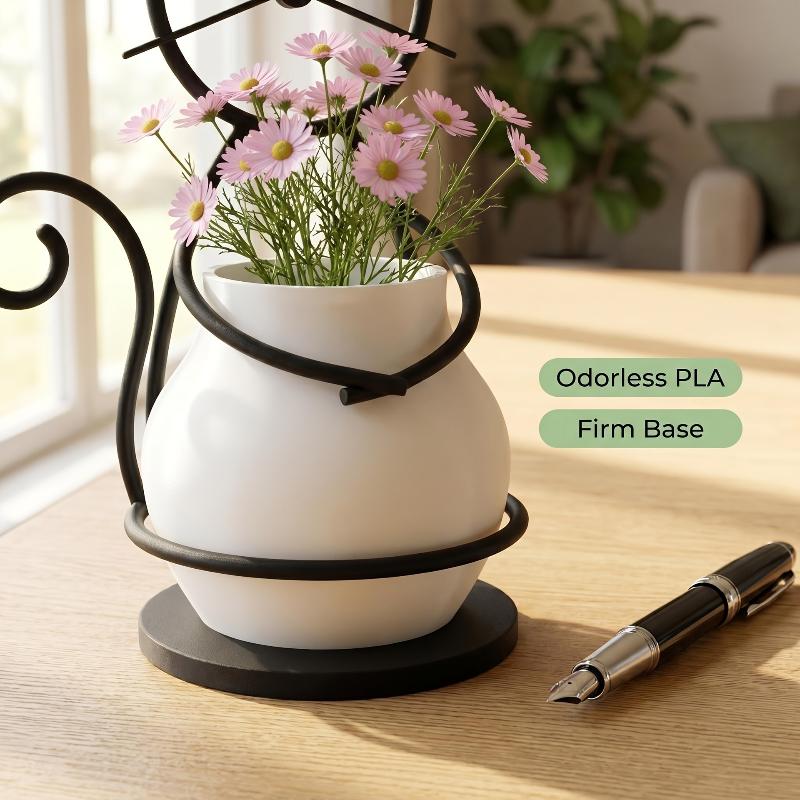 Cute Cat Shaped Metal Pen Holder With Non Slip Base Storage Cup For Home Office Stationery Organization