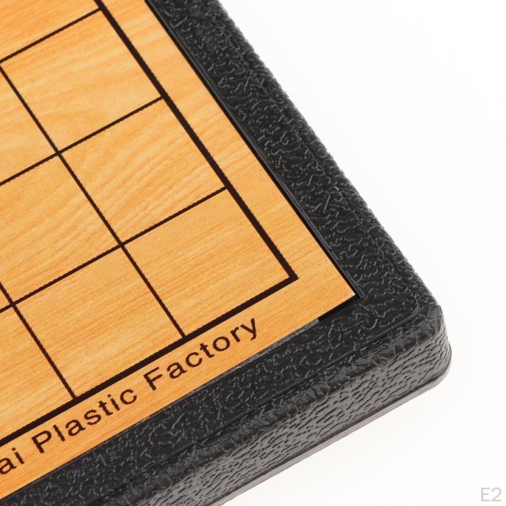 Folding Board Chinese Gobang for Traditional Games Travel, Plastic Chess Material