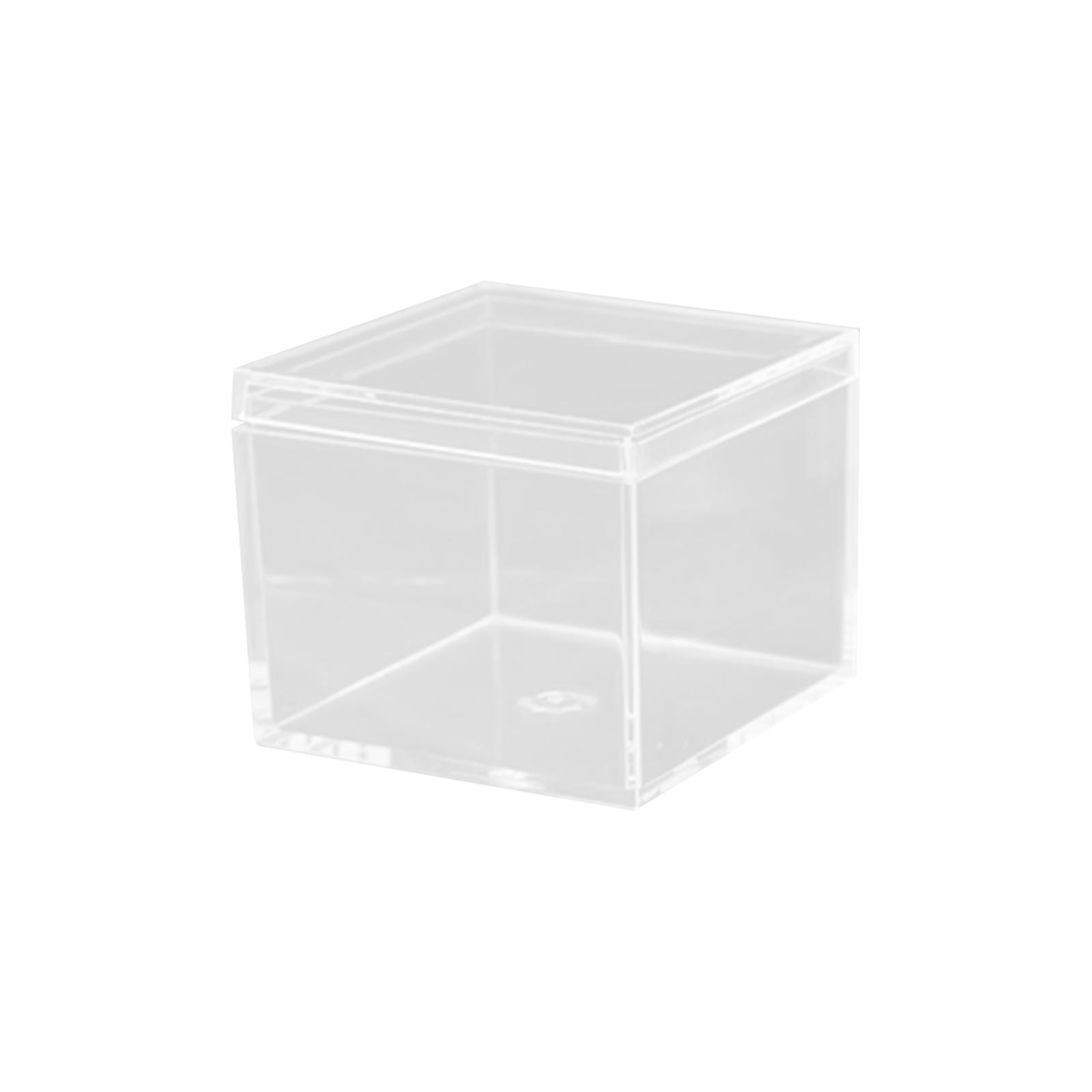 Transparent Box Plastic Acrylic Square Box Earth Cover Candy Box Handmade Display Packaging Box One Size 536₽