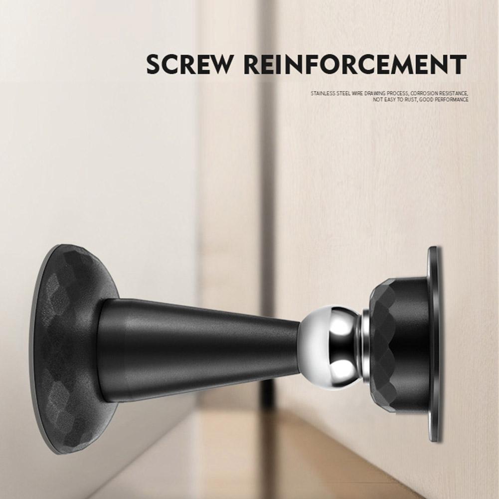 Opritor de ușă pentru uz casnic fără găurire pentru aspirație ușă. Contact ușă absorbție magnetică silicon anti-coliziune J4P9