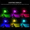 Portable USB Light Longer Life 5v/1a Household Car LED Decorative Night Lamp Voice-activated Color Change Lighting Accessories
