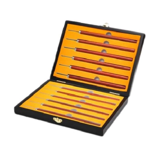 GiGant Ultra-Fine Pro Precision Carving Knives, 12-Piece Set, 1mm-4mm, 13mm, for Traditional Wood Carving, Olive Kernel Carving, and Carving (Pro12)