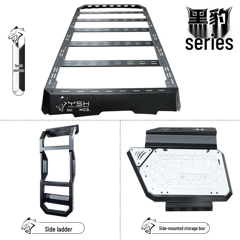 Compatible with BYD Yangwang 8 Roof Rack: Expansion Platform, Luggage Rack Crossbars, Awning, Side Ladder, Backpack.