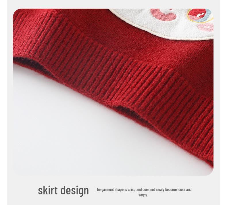 DUUDUU Baby Girl Knitwear 2025: Chinese Style Infant Sweater, Autumn/Winter, A-Class Quality