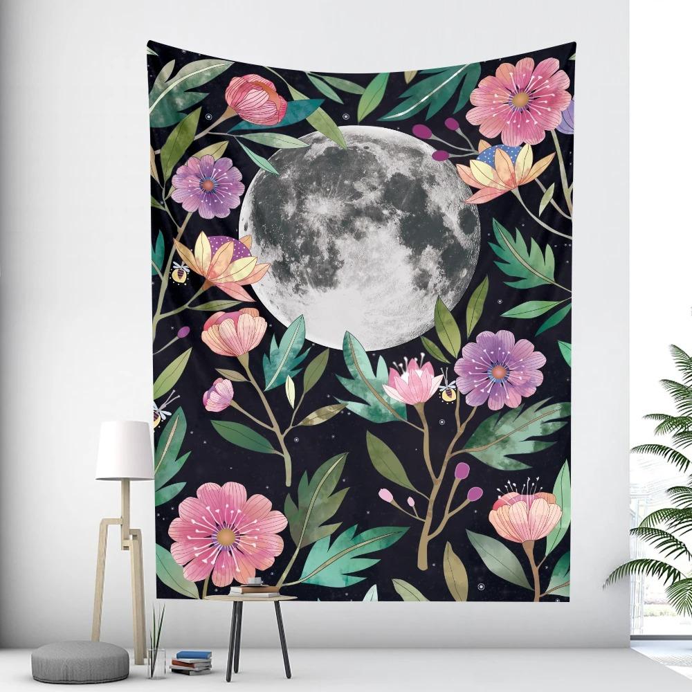 Тигр Психоделическая Сцена Домашнее Искусство Настенный Гобелен Офис Гостиная Гобелен — фото 5