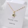 Versatile Luxury Titanium Steel Necklace with a Colorfast Pendant - Simple Niche Design Clavicle Chain for Women.