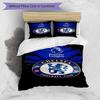 3pcs Duvet Cover Set (1*Duvet Cover + 2*Pillowcase, Without Core),football club F.C Print Bedding Set, Bedroom Decor, All‑Season, Birthday Gift