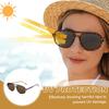 [uxcell] Square Polarized Sunglasses - Retro and Trendy Sunglasses - Unisex - CoffeePink (Brown Lenses)