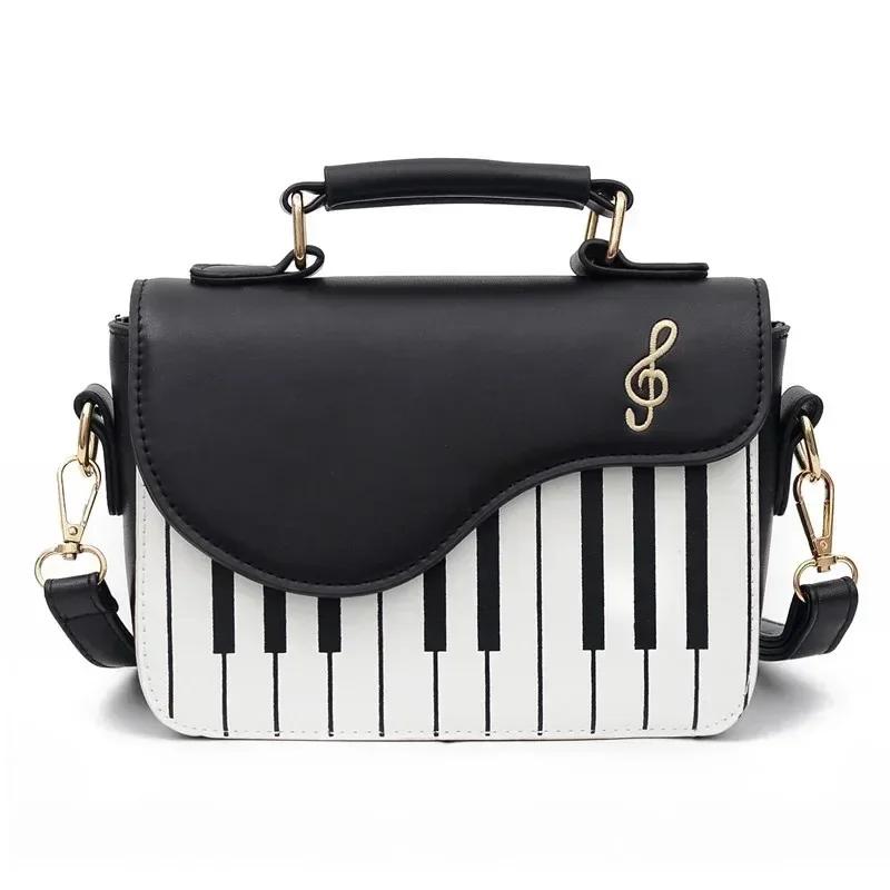 Bolso de Hombro para Mujer Diseño Coreano de Piano Bolsos de Hombro para Mujer Cuero PU Bolso Mensajero Bolso de Mano Moda Bolso Bandolera