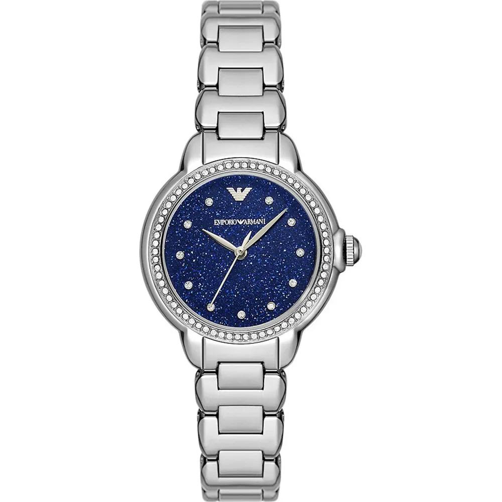 Emporio Armani Mia Blue Stainless Steel Silver Ladies Quartz AR11630 синий