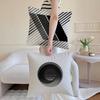 Modern Black White Gray Geometric Cushion Cover Anti-dustmite Pillowcase Invisible zipper silky short plush Sofa cushion cover