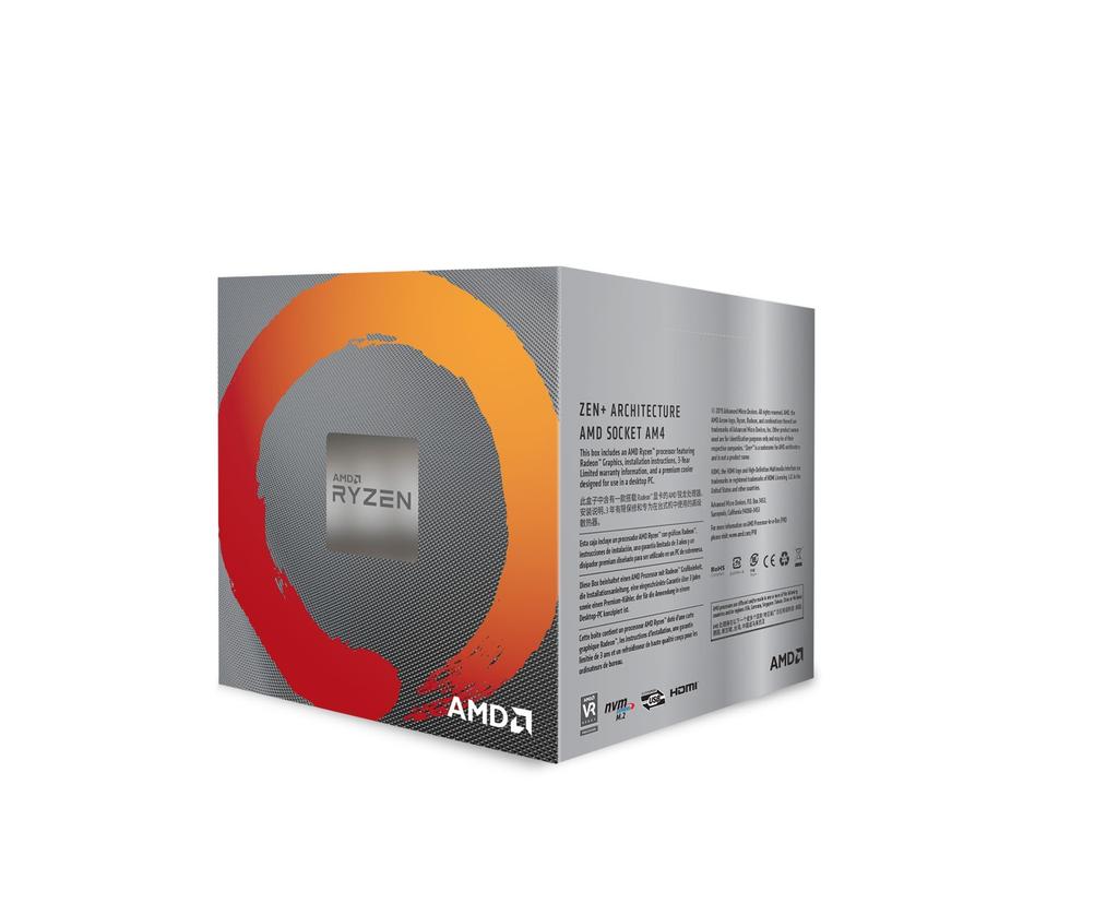 [Amazon.co.jp Exclusive] AMD Ryzen 5 3400G with Wraith Stealth cooler, 4C/8T/3.7GHz/TDP 65W BOX, 4-year warranty, YD3400C5FHSBX_4Y CP1749