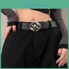 Retro Stylish Unisex Korean Ins Fashion Versatile High Quality Metal Buckle Belt