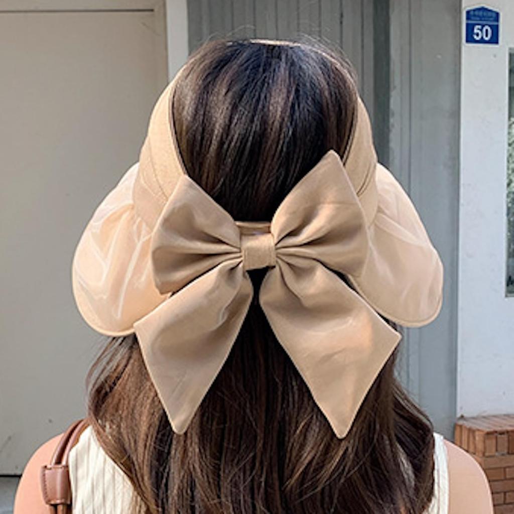 Haveli Ribbon Sun Visor UV Perfect for Bucket Wide UV Sun One Hat, Protection, Stylish, Women's, Foldable, Stylish, Driving, Casual, Outdoor, Golf,