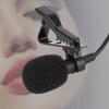 3.5mm Jack Mini Wired Clip on Lapel Hands Free Condenser Microphone Mic for Recording Speeches