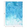 Ocean Turquoise Throw Blanket Luxury Brand Vintage Retros Hairy Blankets
