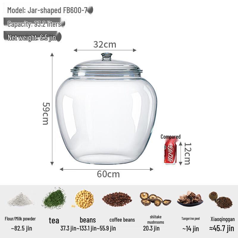 Transparent PC Sealed Food Storage Jar