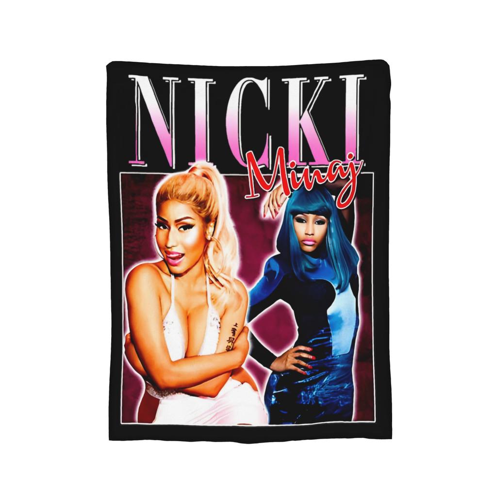 Nicki Minaj Blankets Fleece Textile Decor   Multifunction Ultra-Soft Throw Blankets for Bed Car Quilt
