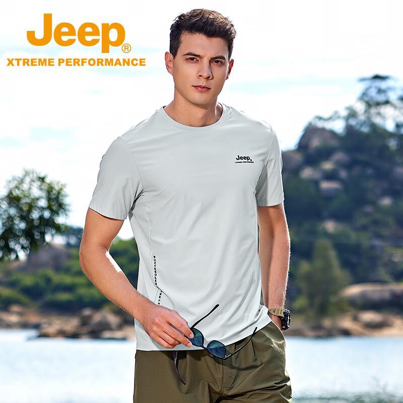 Jeep Men's Ice Silk Quick-Dry Outdoor T-Shirt