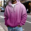 Mokaloha Men's Casual Solid Color  Zipper Long Sleeve Hooded Sweatshirt, Everyday Zipper Casual Long Sleeve T-Shirt