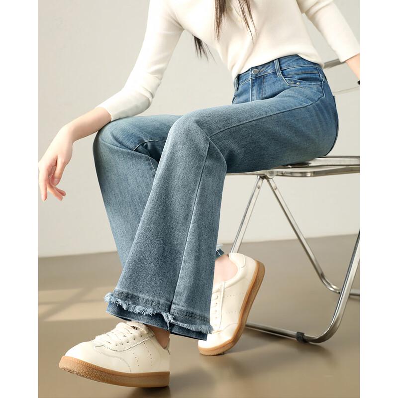 TERRE BLEUE Women s Retro Flared Jeans 29