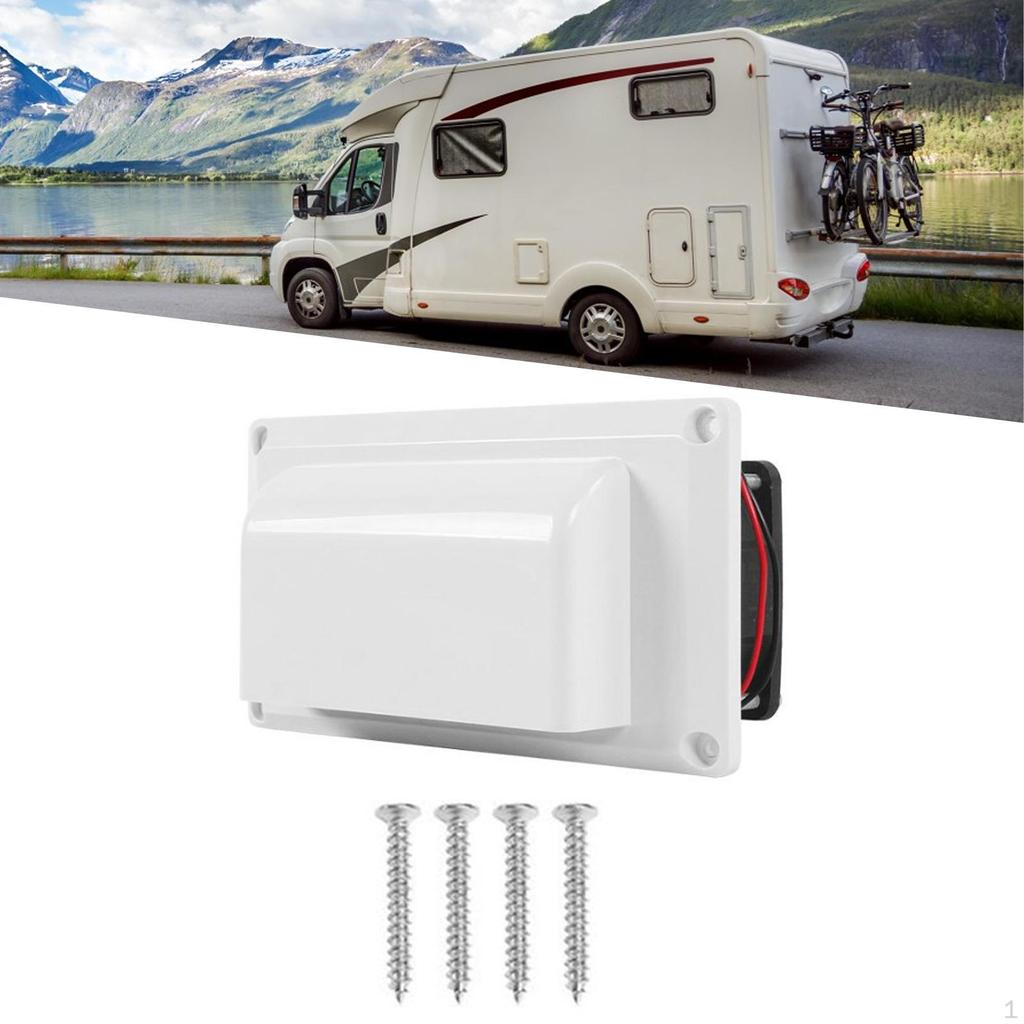 12V RV Sideventil Vifte Luftventilasjon Effektiv avtrekk med monteringsskruer for