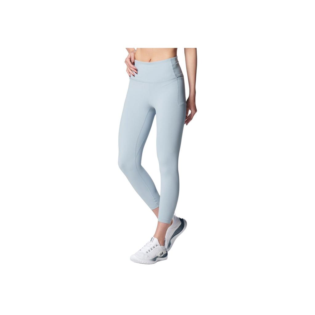 Under Armour Solid Slim Fit Sports Long Pants Women Bottoms Harbor-Blue 1369004-465