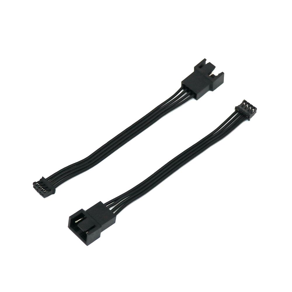 Angitu PC Graphic Card PH2.0 4Pin to Normal PWM 3Pin/4Pin Fan Adapter Cables Mini 4Pin GPU 1x 2x PWM Cable-10cm