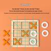 Wooden XO Tic-Tac-Toe: Kids' Educational Logic Training Game for Two Players